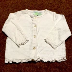 White top Girls size 2T Circo great over a dress button down EUC